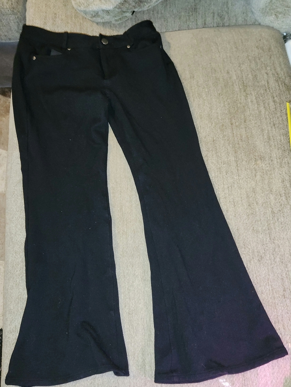Calvin Klein Stretch Black Flare Pants Size 4